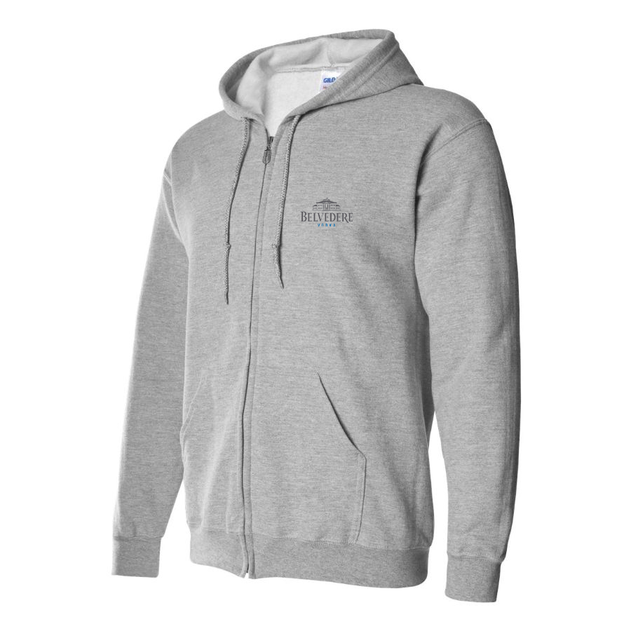Men's Belvedere Logo Zipper Hoodie