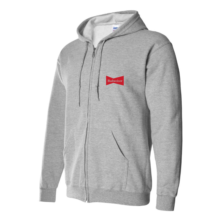 Men's Budweiser Logo Zipper Hoodie