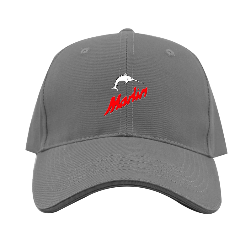 Marlin Logo  Dad Baseball Cap Hat