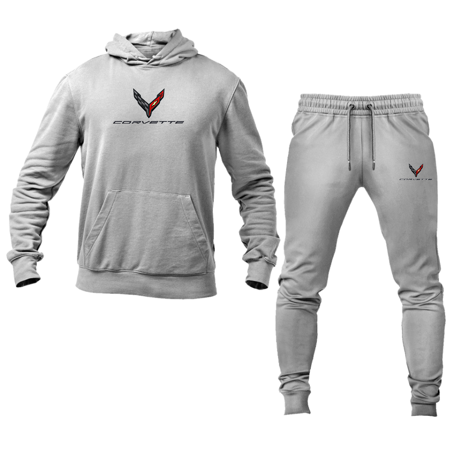Men's Corvette Logo Hoodie Joggers Set