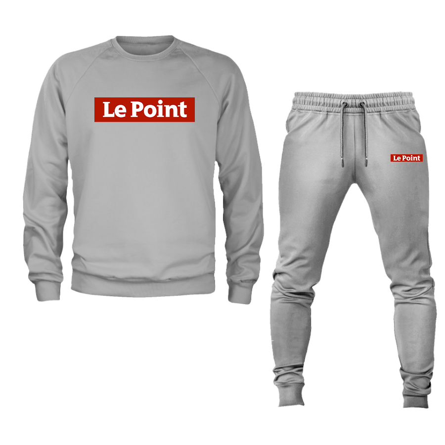 Men's Le Point Crewneck Sweatshirt Joggers Suit