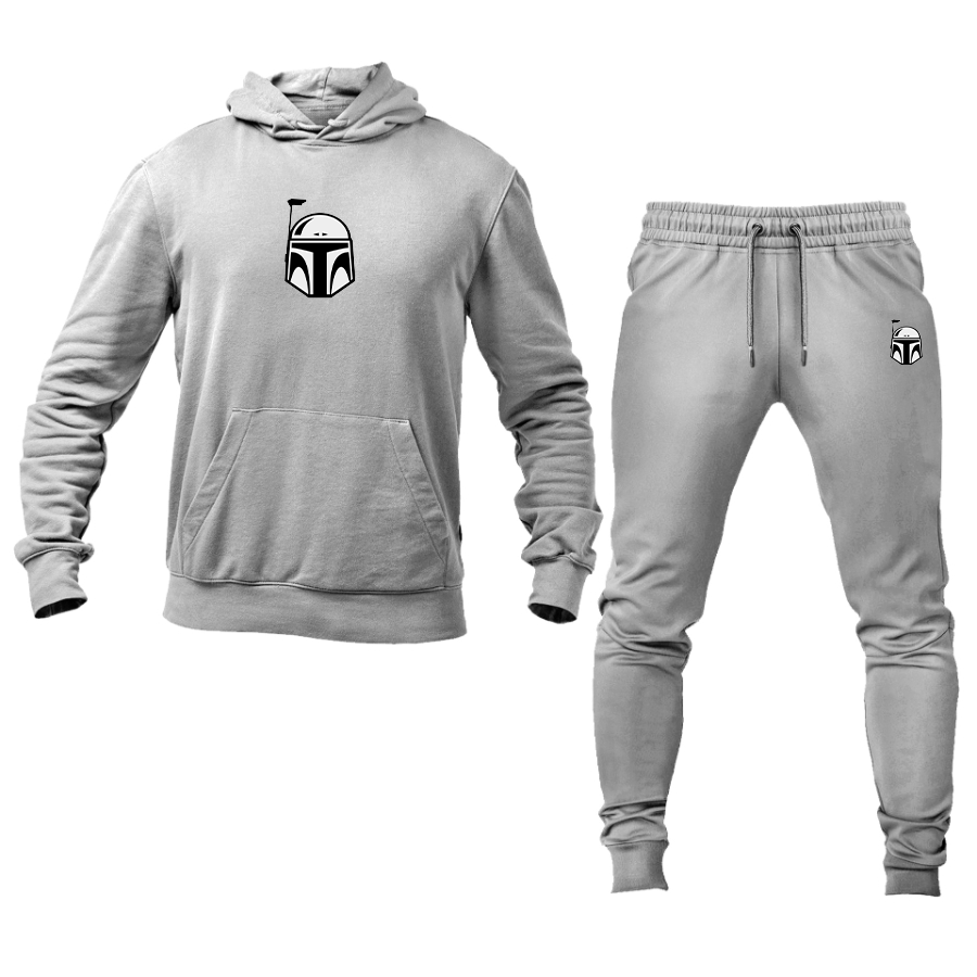 Men's Star Wars Boba Fett Helmet Hoodie Joggers Set