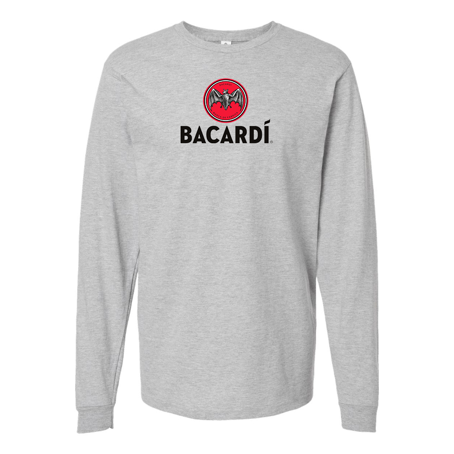 Men's Bacardi Logo Cotton Long Sleeve T-Shirt