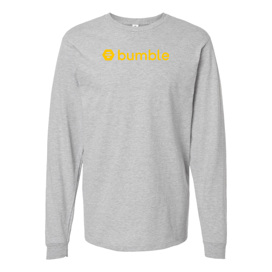 Men's  Bumble Logo  Cotton Long Sleeve T-Shirt