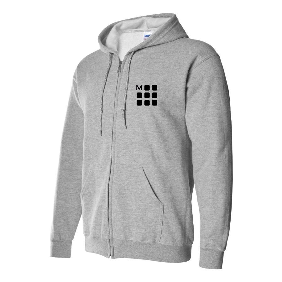 Men's Moleskine Icon Logo Zipper Hoodie