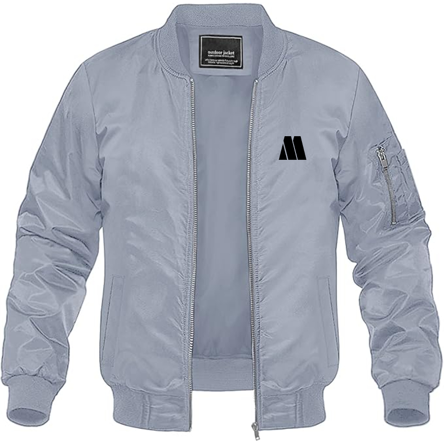 Men's Motown M Lightweight Bomber Jacket Windbreaker Softshell Varsity Jacket Coat