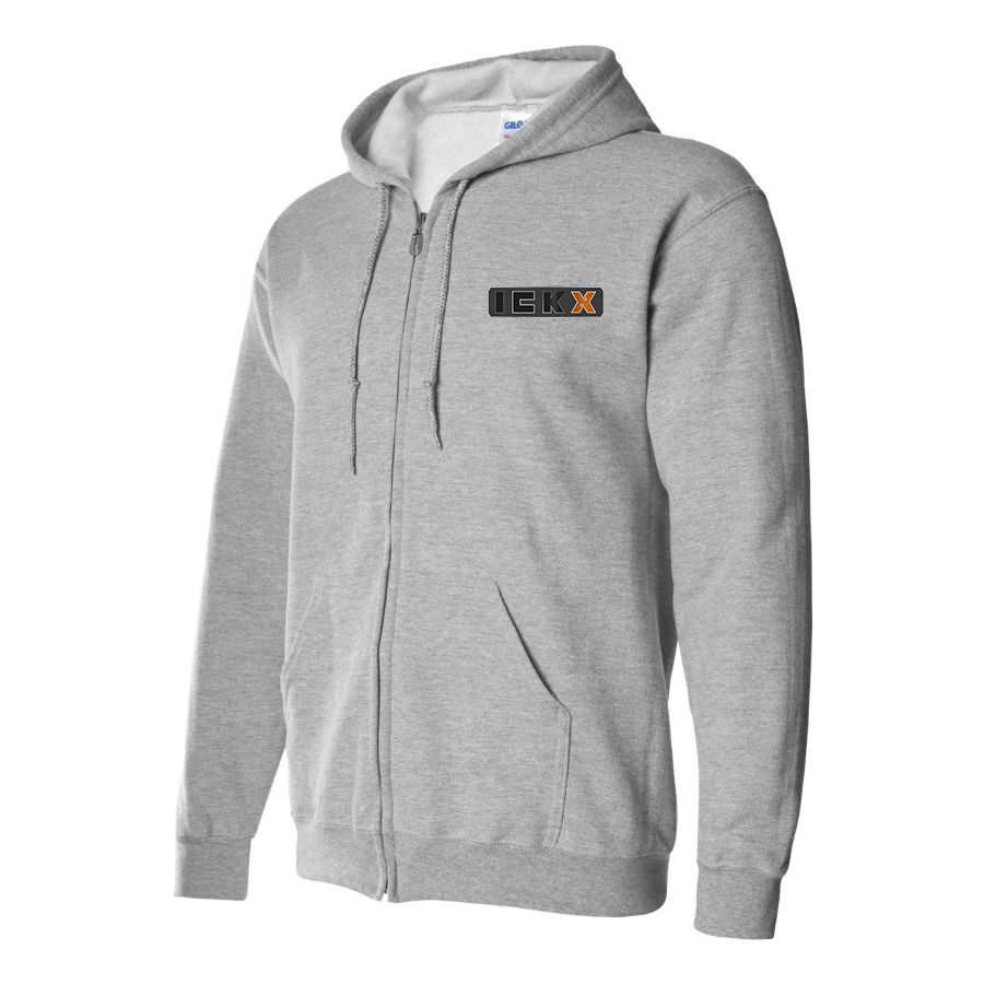 Men's ICKX Logo Zipper Hoodie