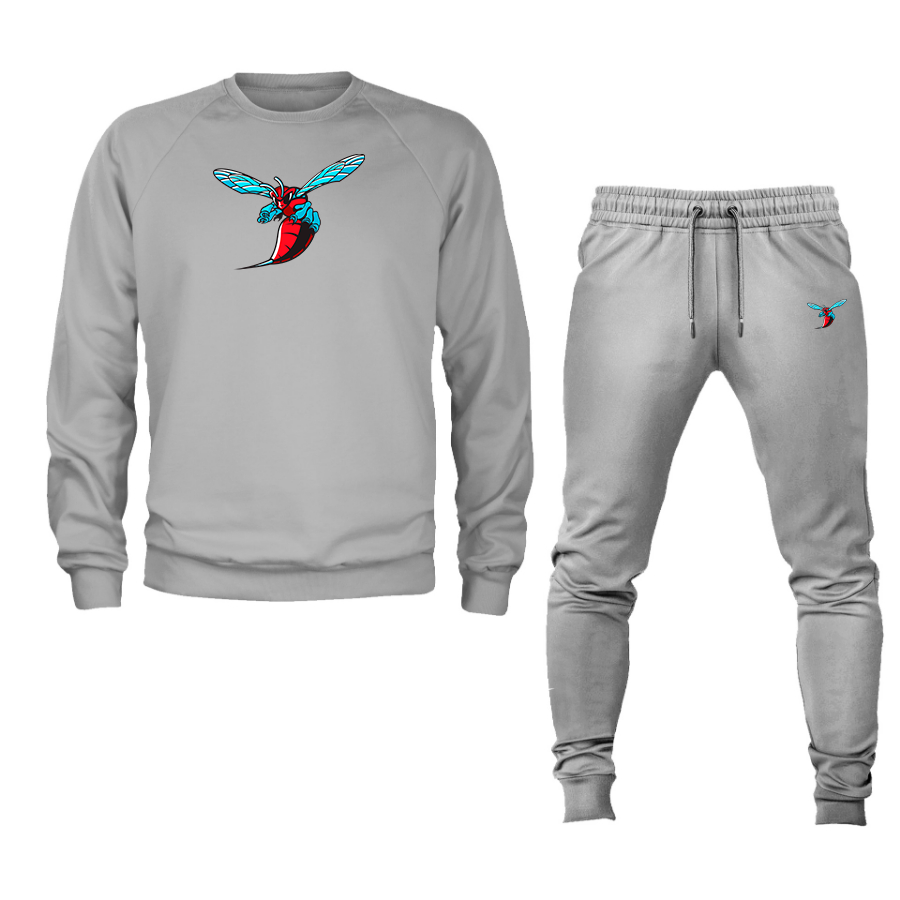 Men's  Delaware State Hornets Crewneck Sweatshirt Joggers Suit