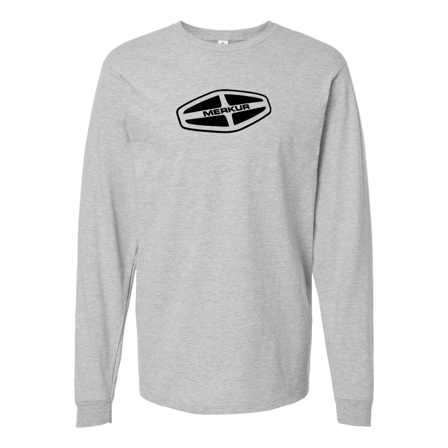 Men's Merkur Logo Cotton Long Sleeve T-Shirt