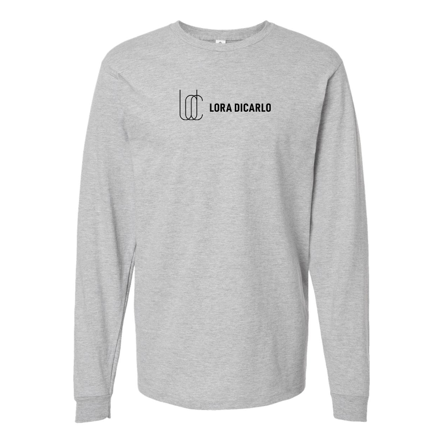 Men's Lora Dicarlo  Logo Cotton Long Sleeve T-Shirt