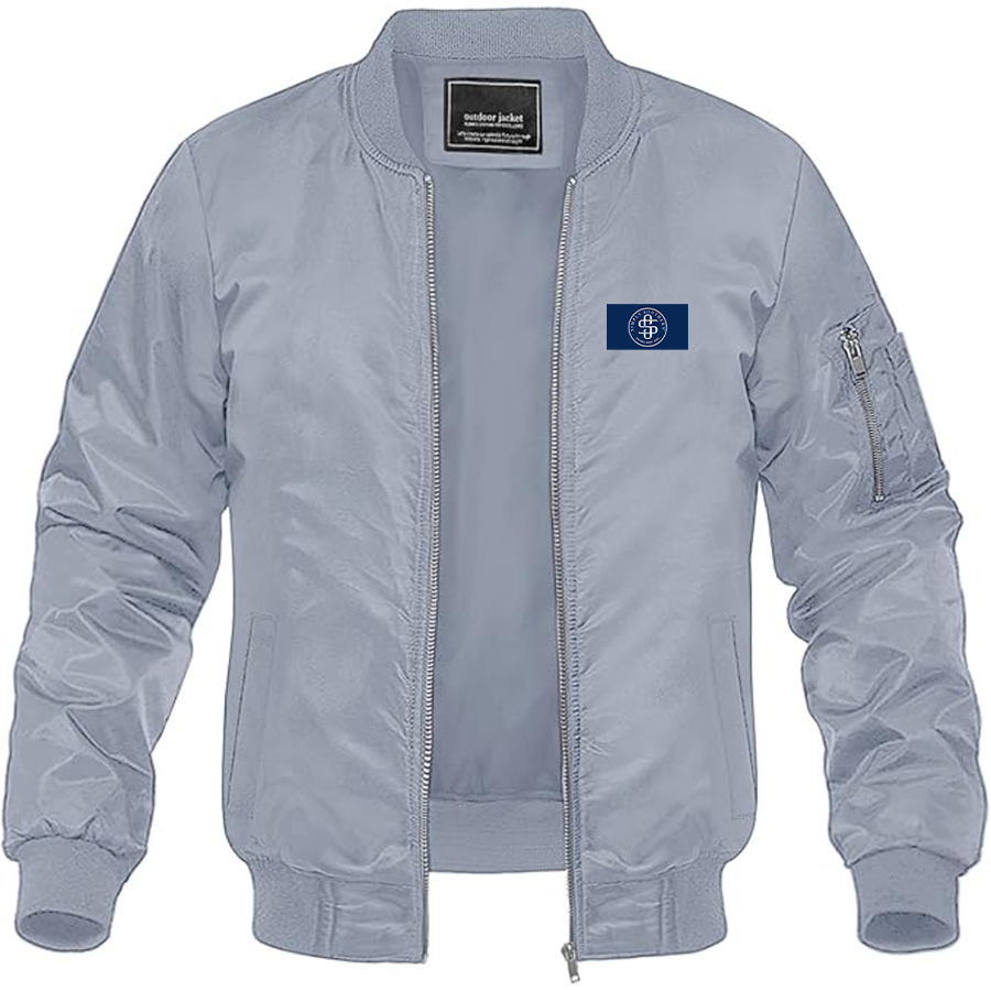 Men's Simply Southern Logo Lightweight Bomber Jacket Windbreaker Softshell Varsity Jacket Coat