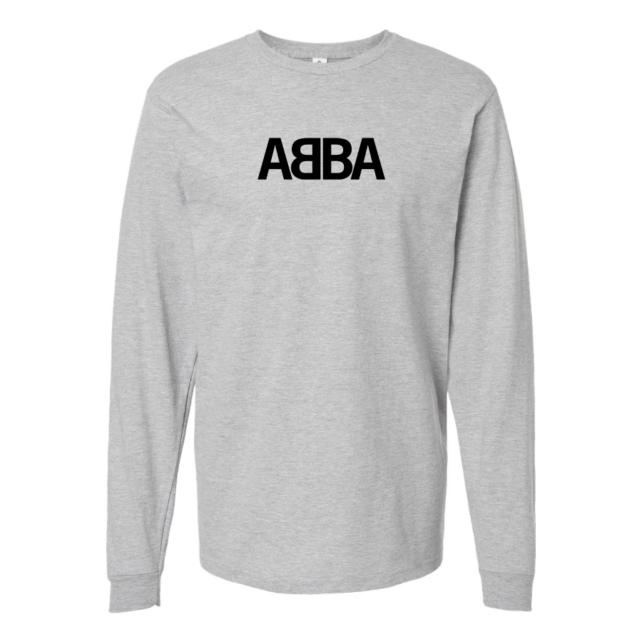 Men's Abba Logo Cotton Long Sleeve T-Shirt
