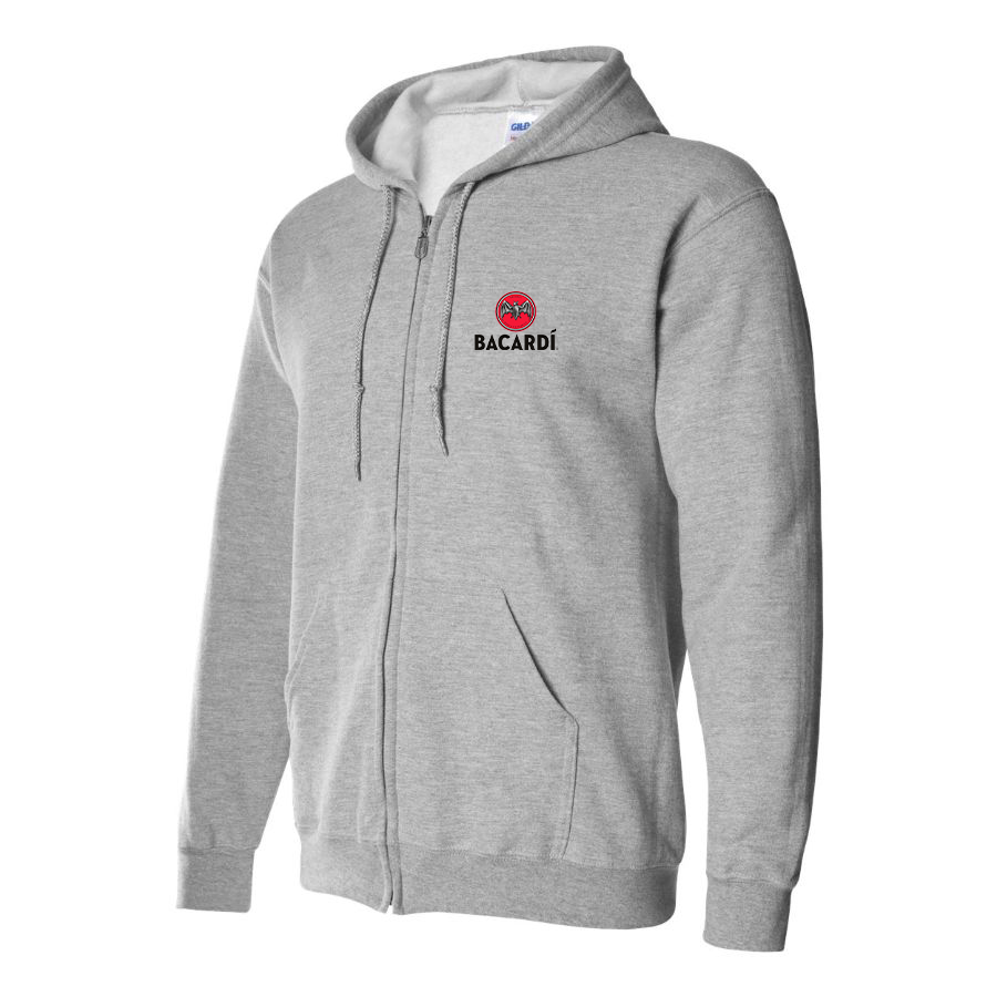 Men's Bacardi Logo Zipper Hoodie