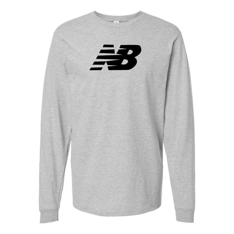 Men's New Balance Logo  Cotton Long Sleeve T-Shirt
