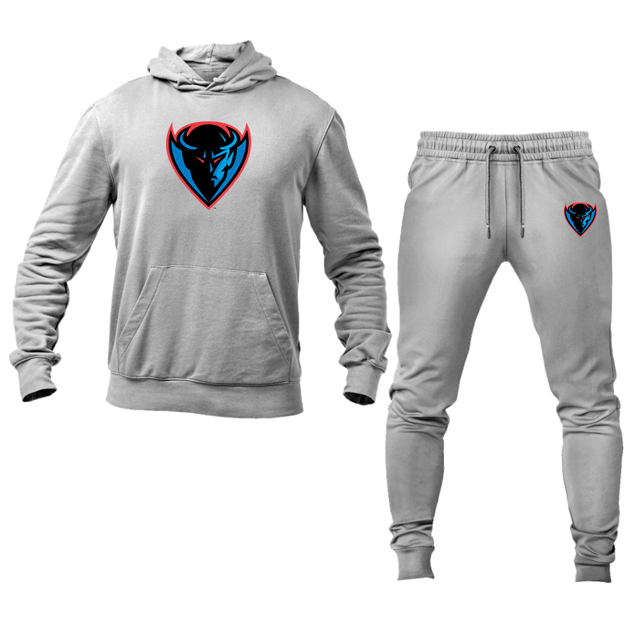 Men's  DePaul Blue Demons Hoodie Joggers Set
