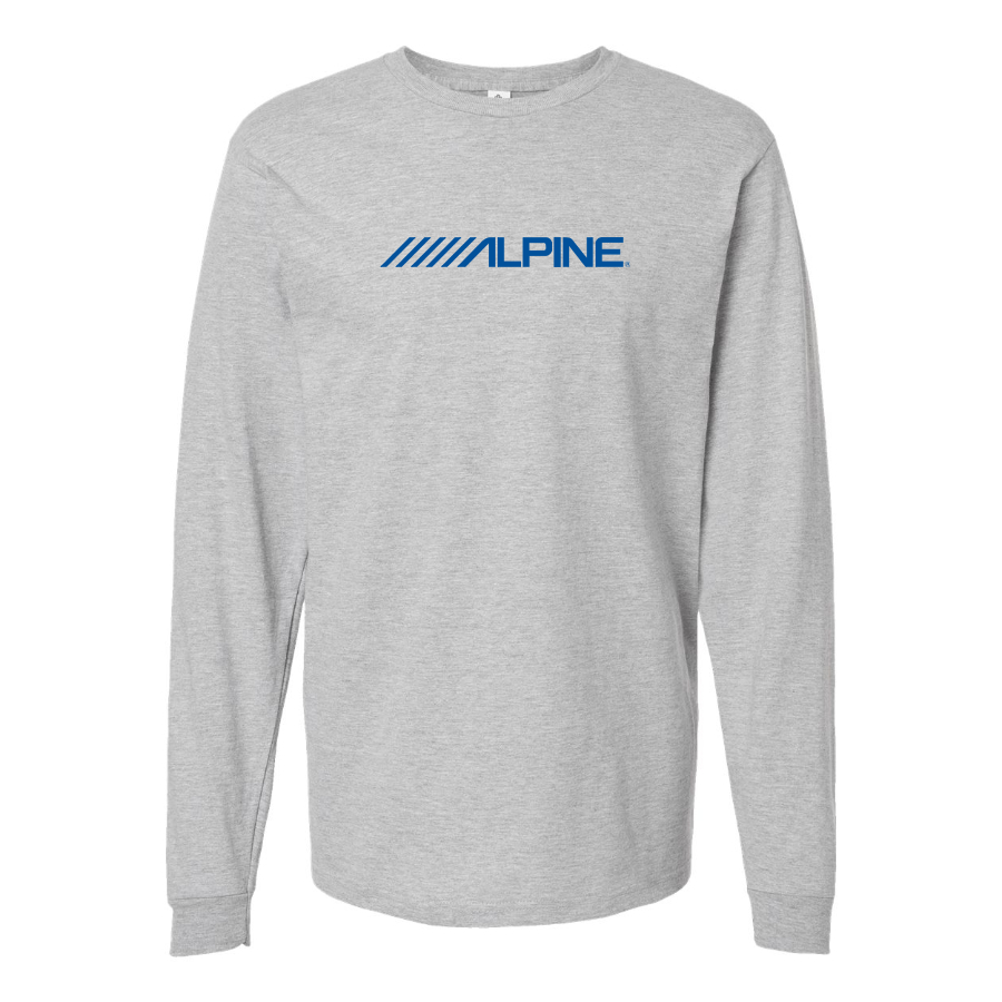 Men's Alpine Logo Cotton Long Sleeve T-Shirt