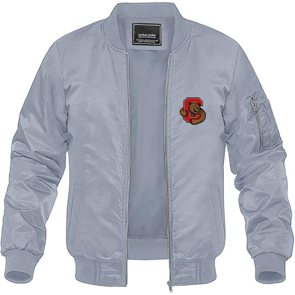 Men's Cornell Big Red Lightweight Bomber Jacket Windbreaker Softshell Varsity Jacket Coat