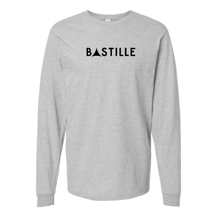 Men's Bastille Logo Cotton Long Sleeve T-Shirt