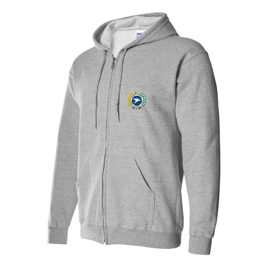 Men's Pos & Giro Logo Zipper Hoodie