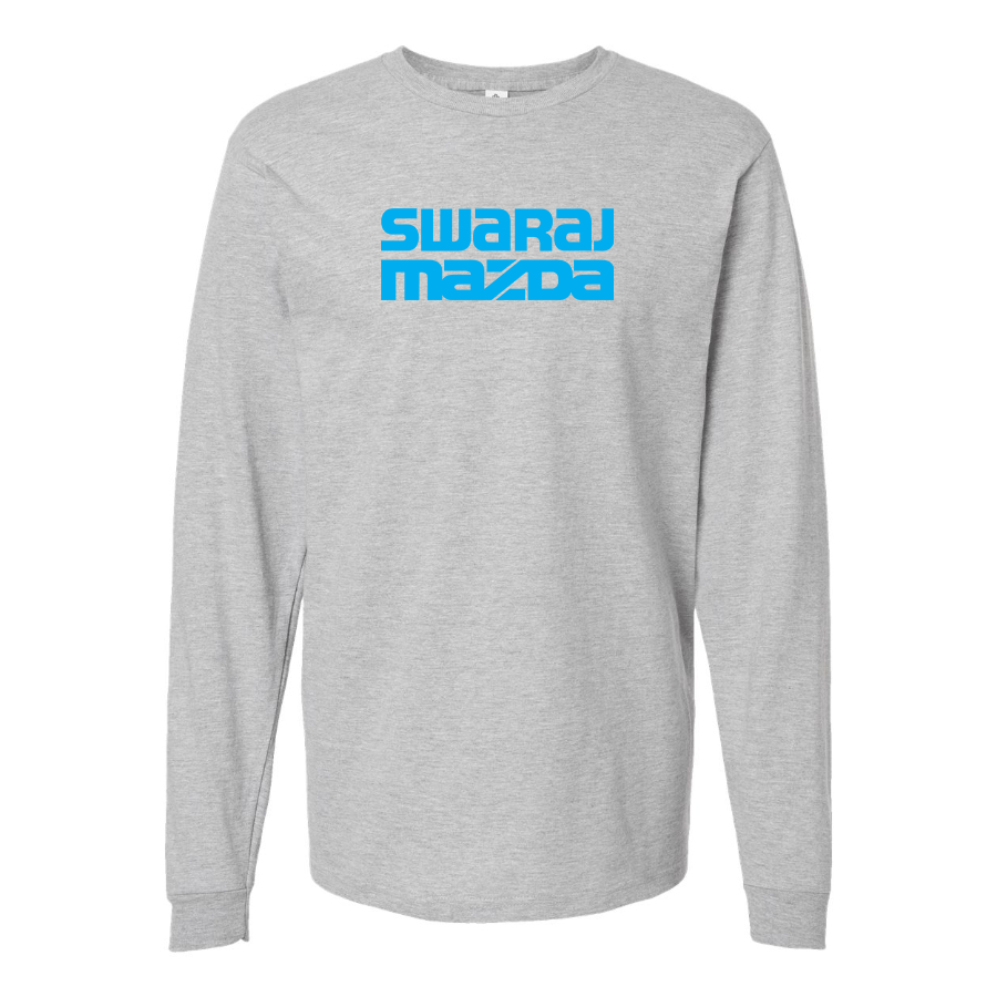 Men's Swaraj Mazda Logo Cotton Long Sleeve T-Shirt
