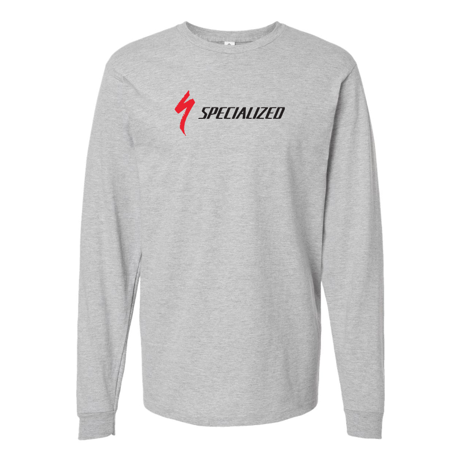 Men's Specialized Logo Cotton Long Sleeve T-Shirt