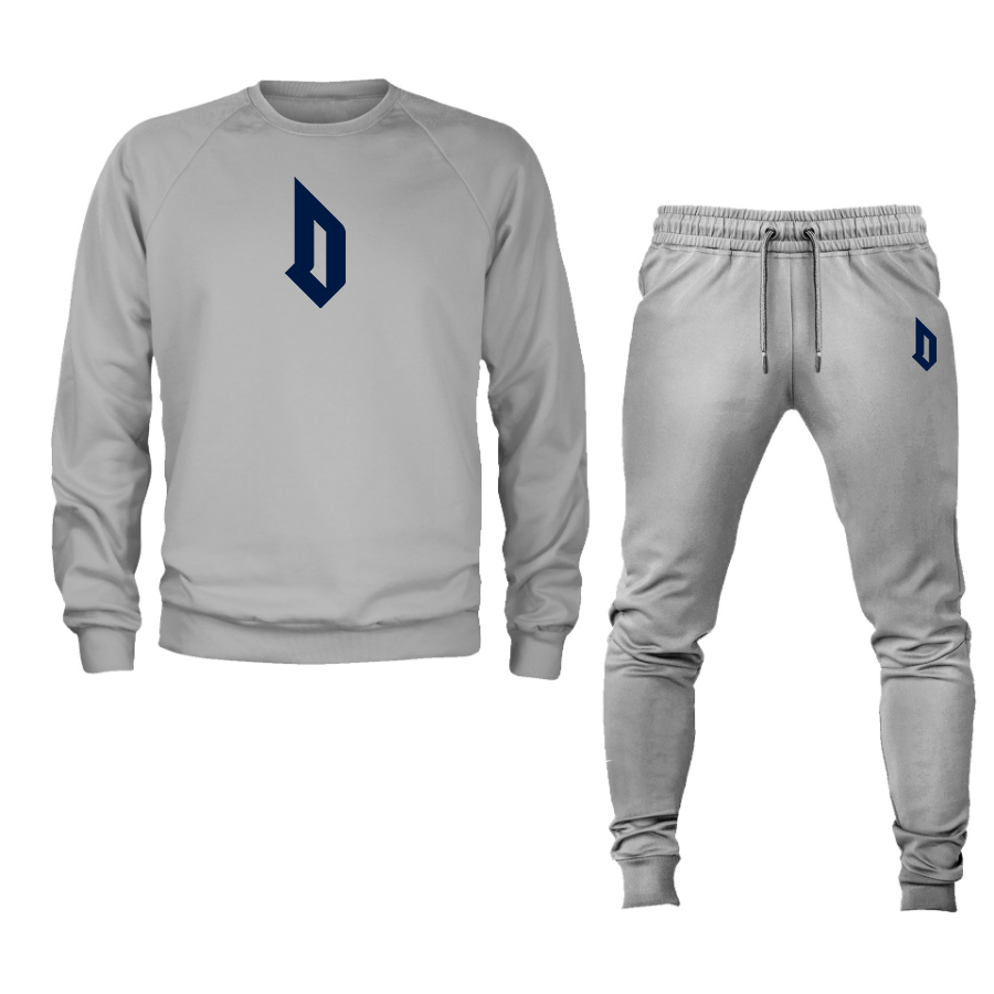 Men's Duquesne Dukes Crewneck Sweatshirt Joggers Suit