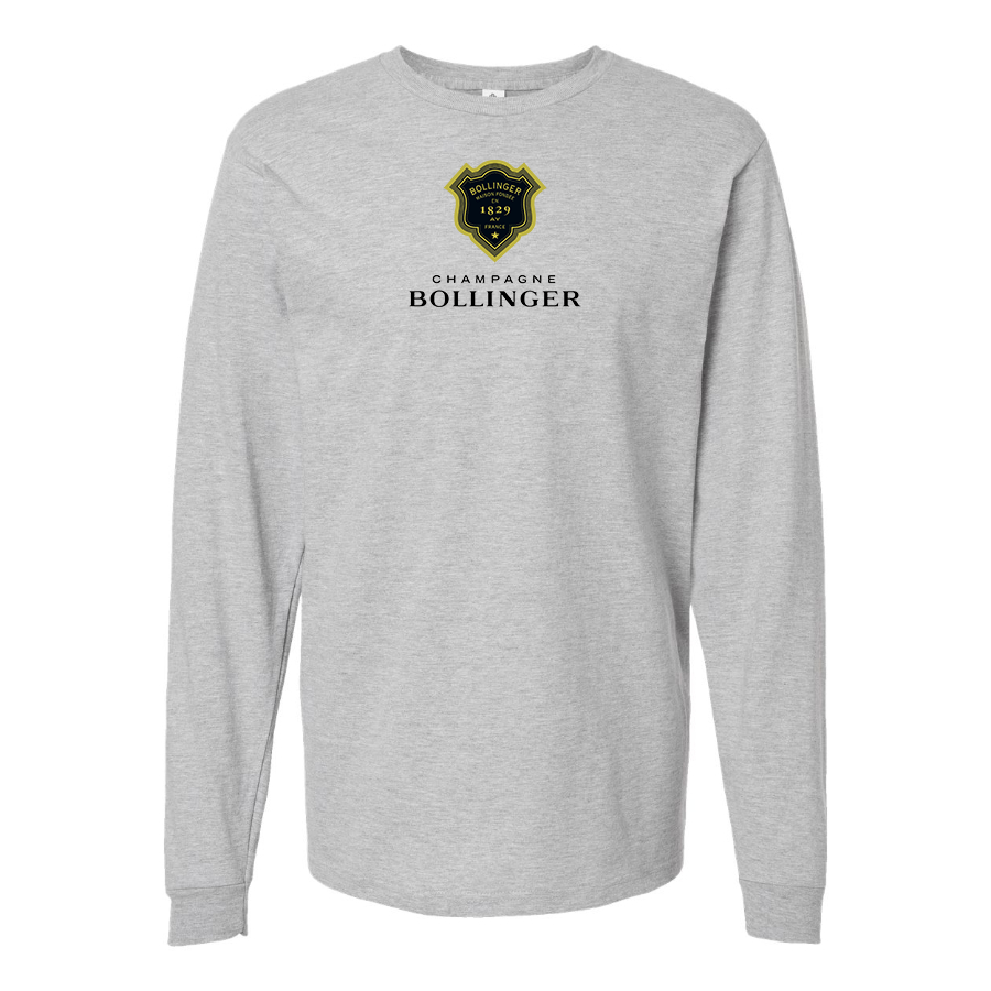 Men's Bollinger Logo Cotton Long Sleeve T-Shirt