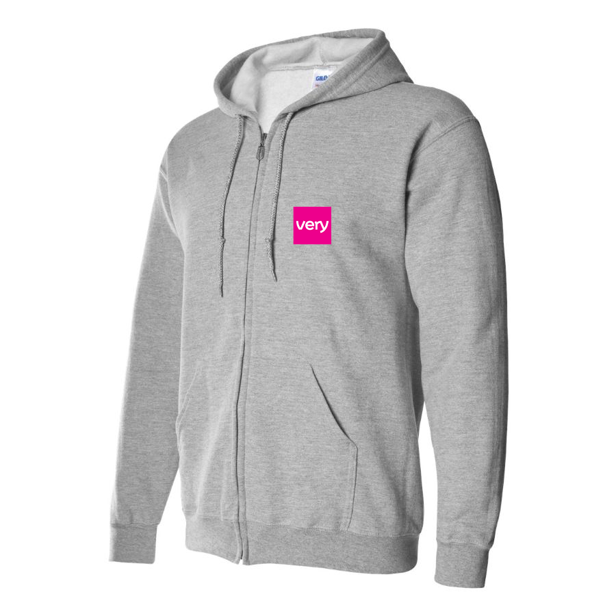 Men's Very Logo Zipper Hoodie