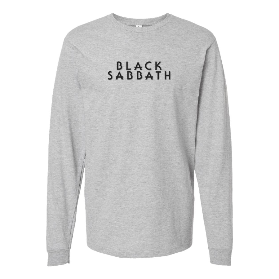 Men's Black Sabbath Logo Cotton Long Sleeve T-Shirt
