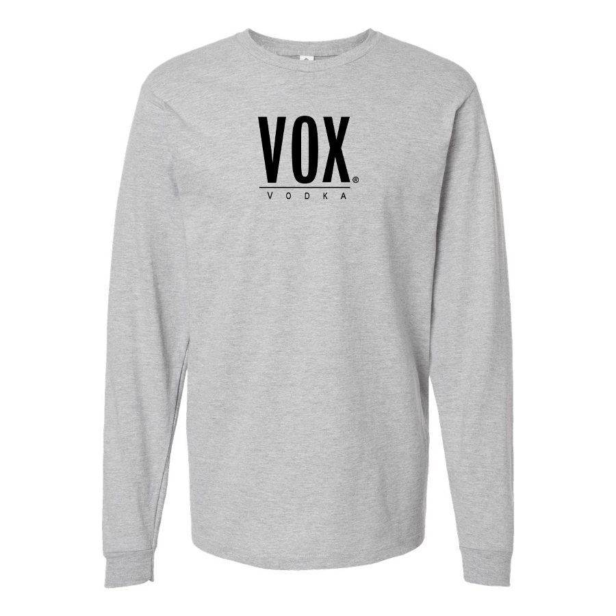 Men's Vox Logo Cotton Long Sleeve T-Shirt