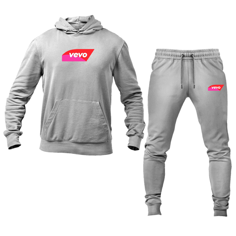 Men's Vevo Thumbnail Banner  Logo Hoodie Joggers Set