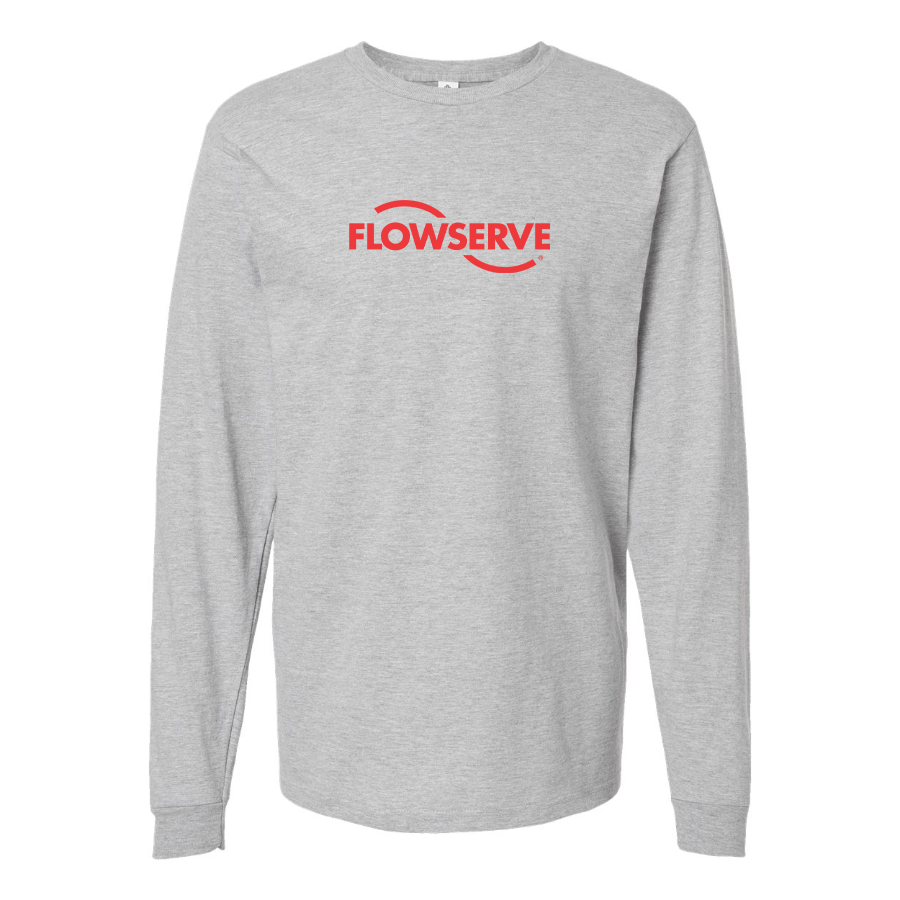 Men's Flowserve Logo Cotton Long Sleeve T-Shirt