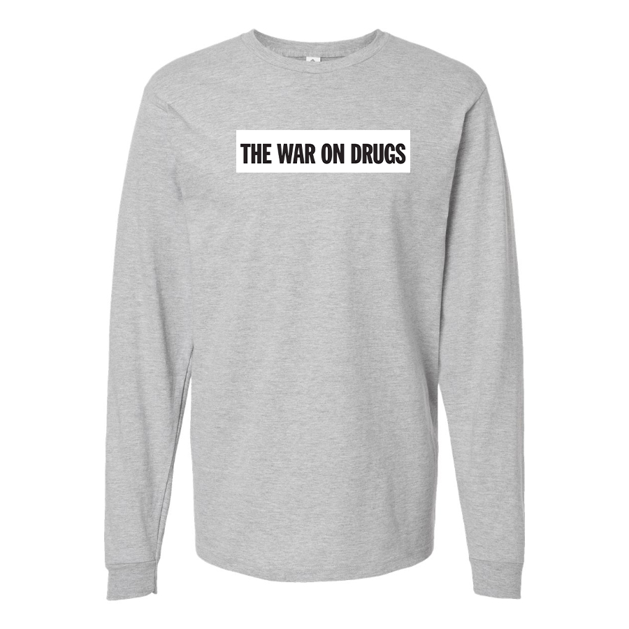 Men's The War on Drugs Logo Cotton Long Sleeve T-Shirt
