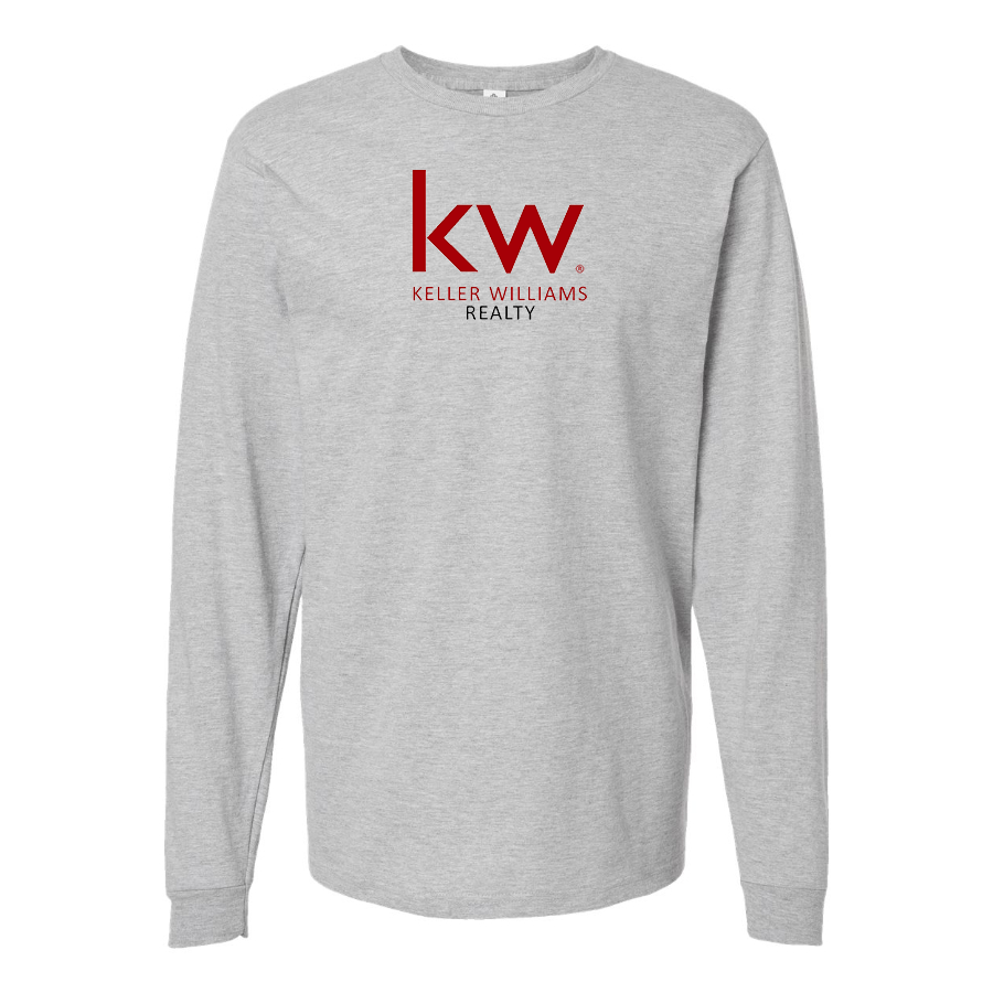 Men's Keller Williams Logo  Cotton Long Sleeve T-Shirt