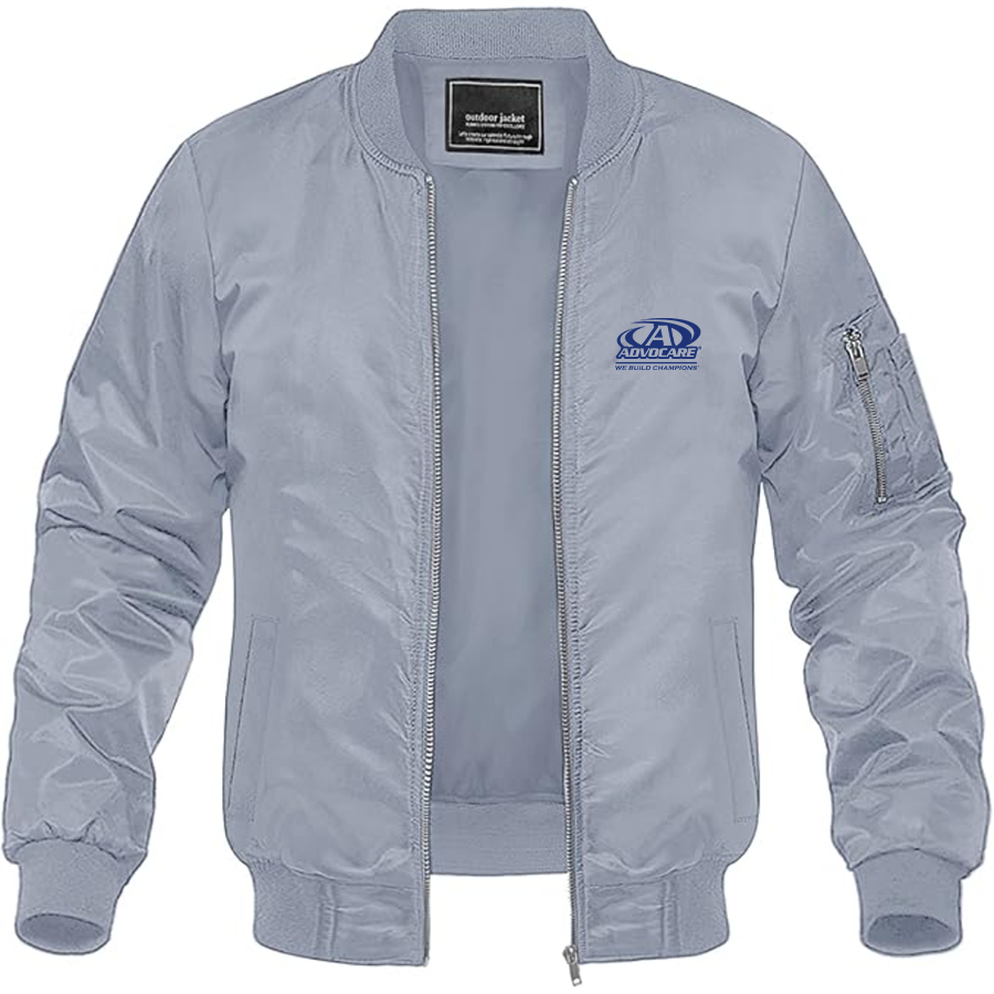 Men's Advocare Logo Lightweight Bomber Jacket Windbreaker Softshell Varsity Jacket Coat