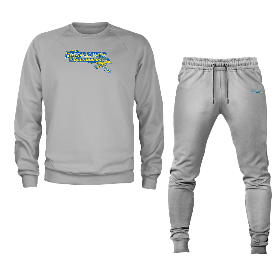 Men's  CSU-Bakersfield Roadrunners Crewneck Sweatshirt Joggers Suit