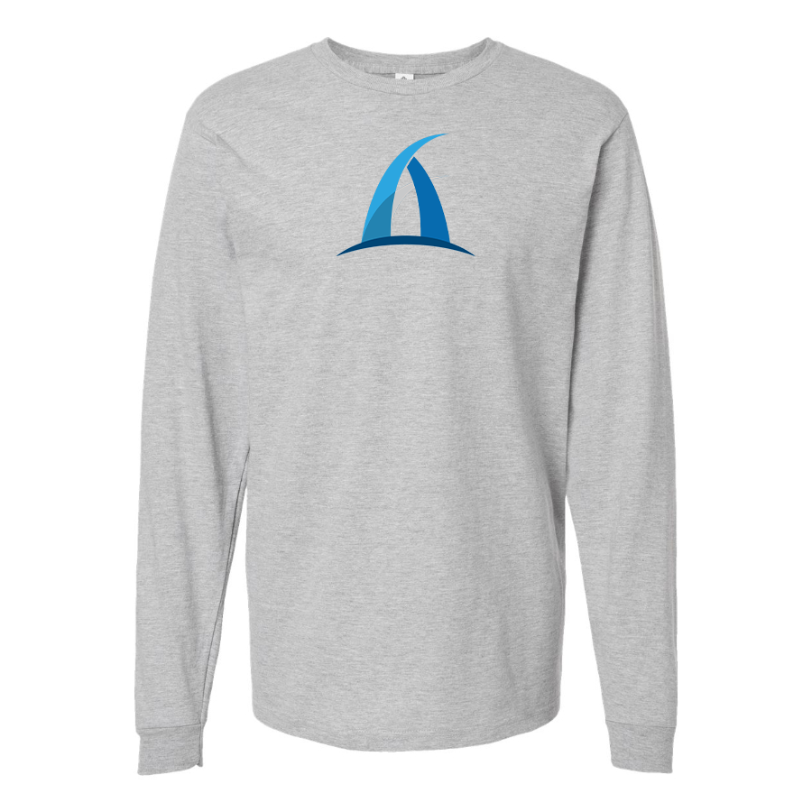 Men's Aspark Logo Cotton Long Sleeve T-Shirt