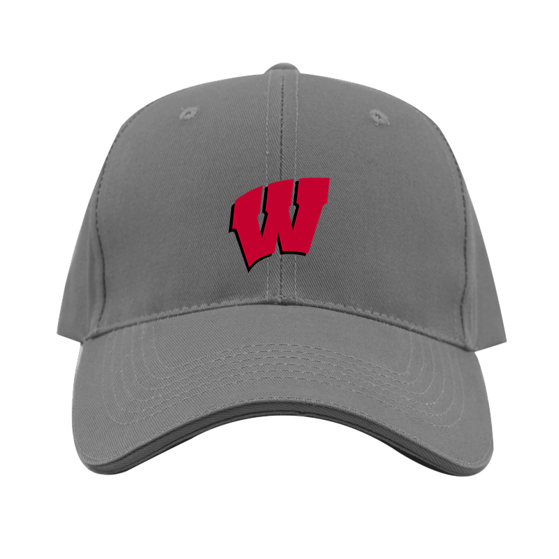 Wisconsin Badgers Logo  Dad Baseball Cap Hat