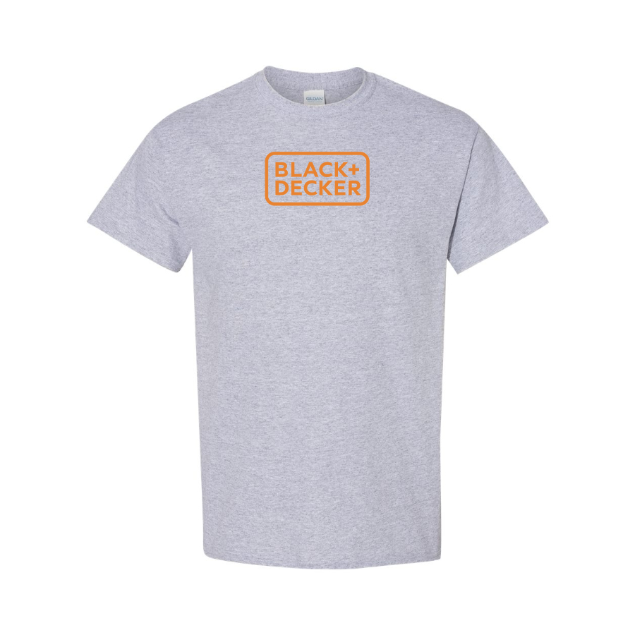 Men's Black Decker Logo Cotton T-Shirt