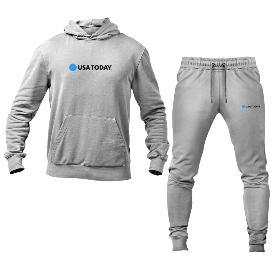Men's USA Today Logo Hoodie Joggers Set