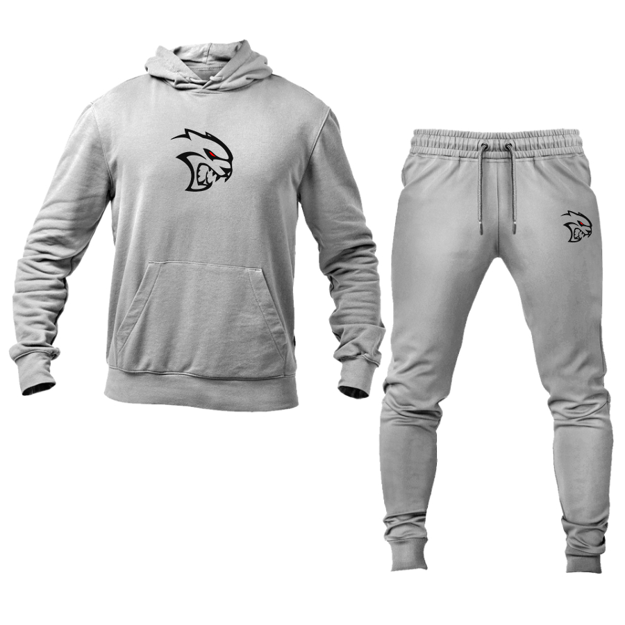 Men's Dodge Hellcat Logo Hoodie Joggers Set