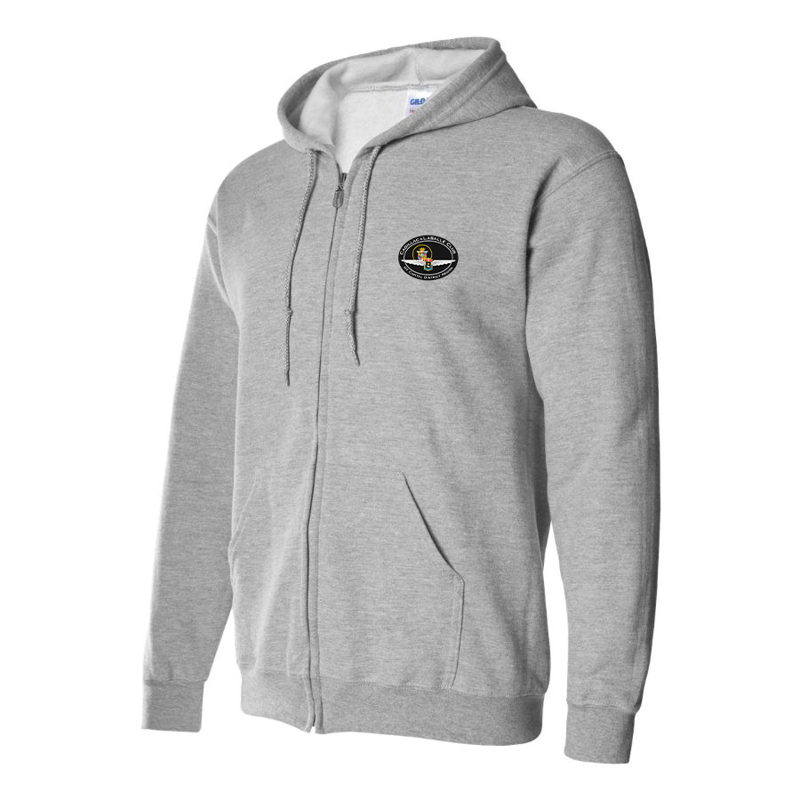 Men's Cadillac and Lasalle Club Logo Zipper Hoodie