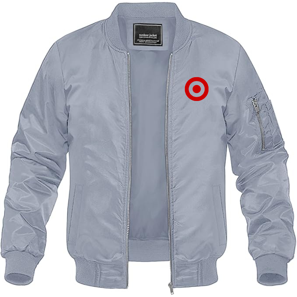 Men's Target   Lightweight Bomber Jacket Windbreaker Softshell Varsity Jacket Coat