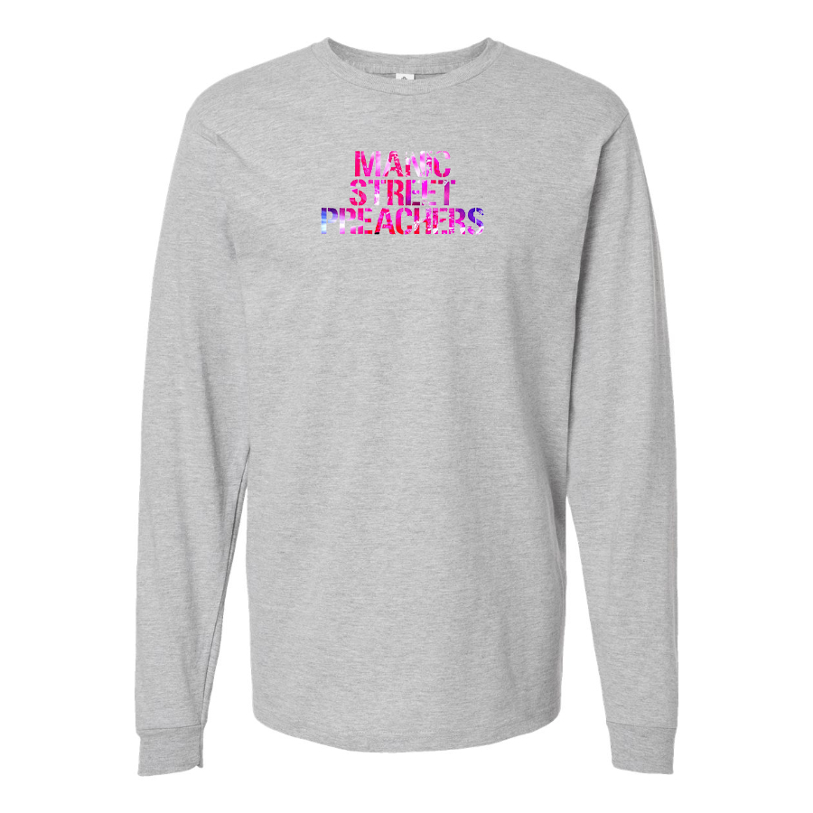 Men's Manic Street Preachers Logo Cotton Long Sleeve T-Shirt