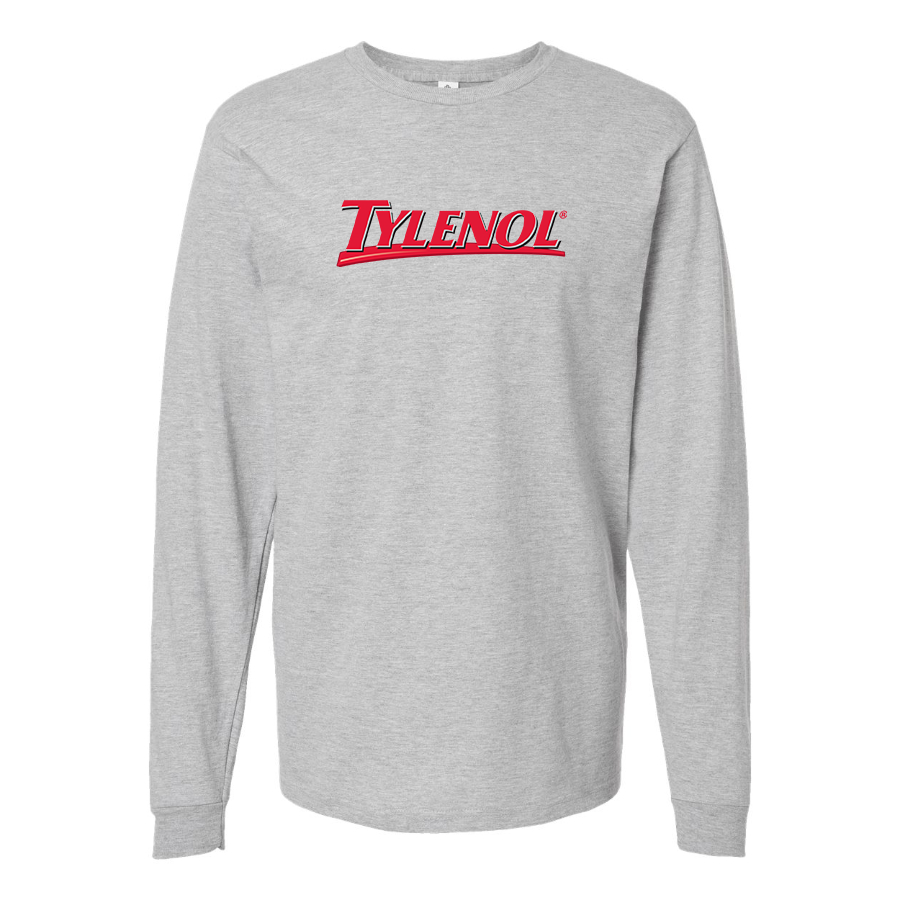 Men's Tylenol Logo Cotton Long Sleeve T-Shirt