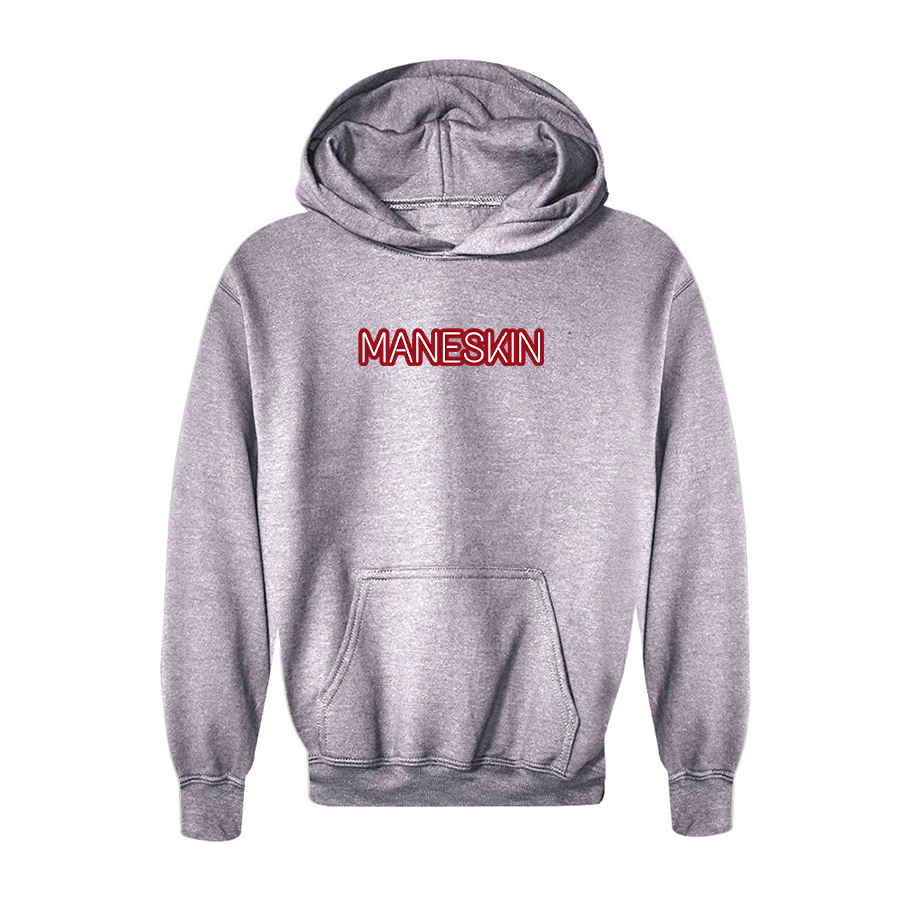 Youth Maneskin Red Neon Letter Pullover Hoodie