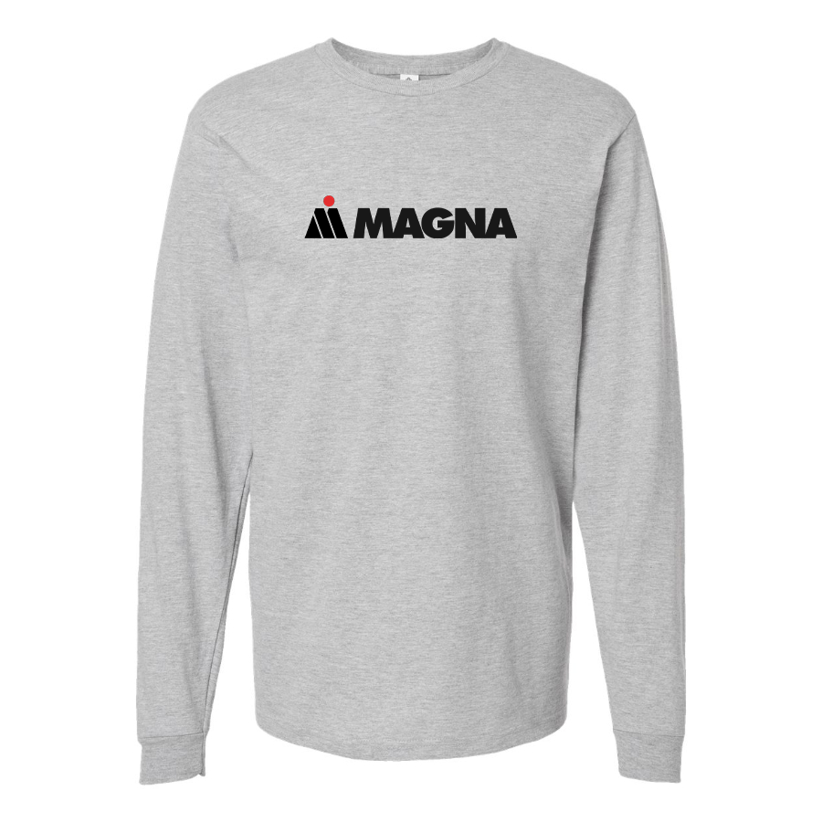 Men's Magna Steyr Logo Cotton Long Sleeve T-Shirt