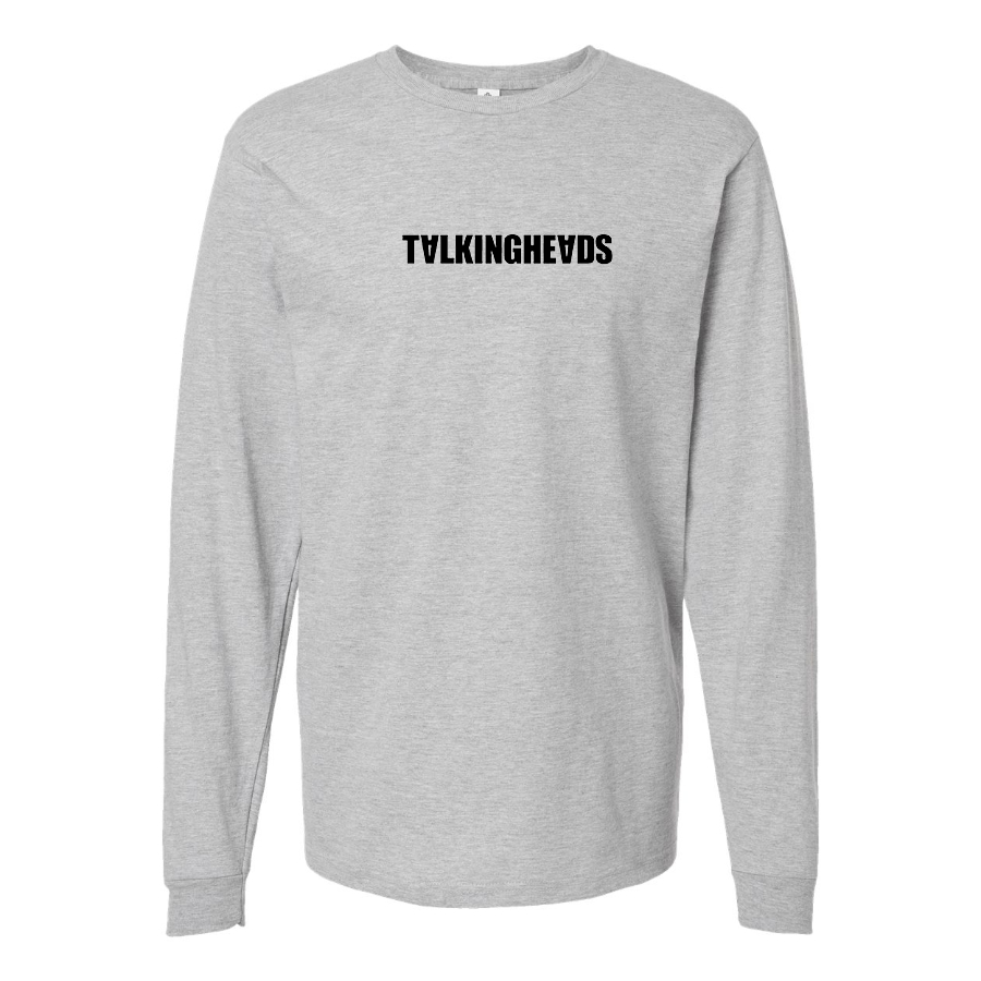 Men's Talking Heads  Logo Cotton Long Sleeve T-Shirt