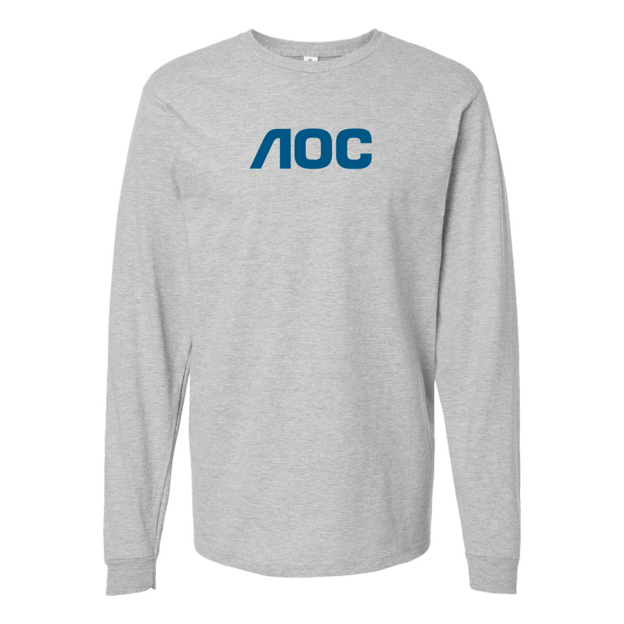 Men's AOC Logo Cotton Long Sleeve T-Shirt