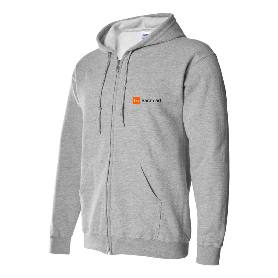 Men's Saramart Logo Zipper Hoodie